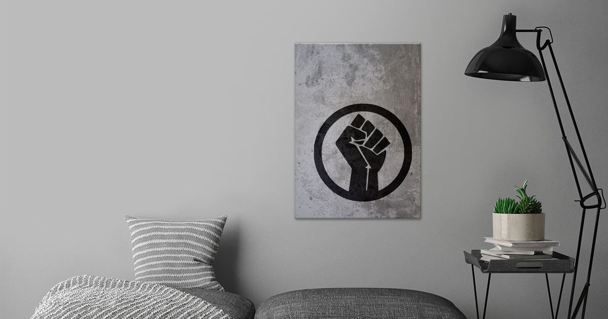 'BLACK LIVES MATTER STENCIL' Poster by Atomic Chinook | Displate