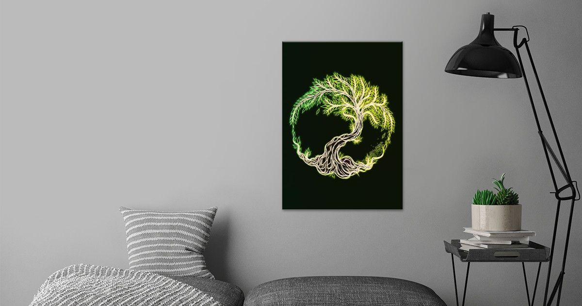 'Glowing tree of life ' Poster by Reinhard Reschner | Displate