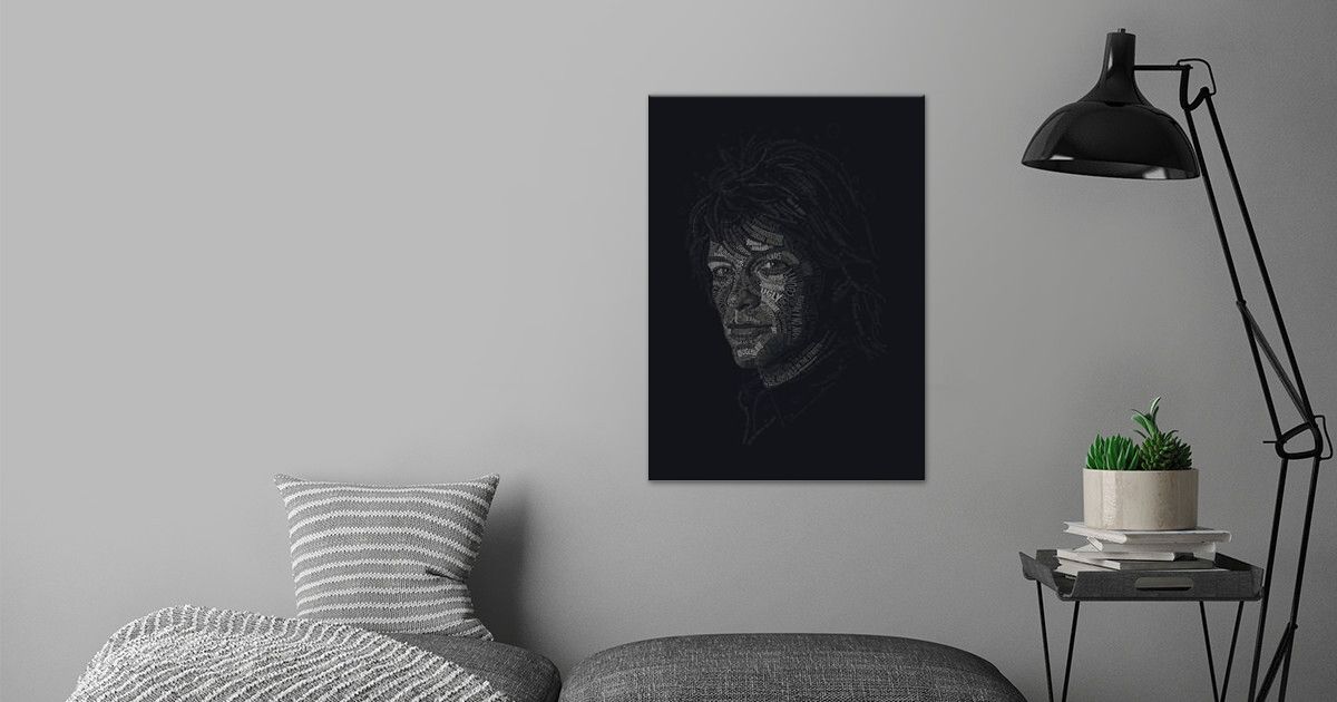 'Jon Bon Jovi Text Art' Poster by kyouzins | Displate