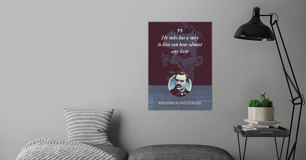 'He who has a why to live' Poster by Syahrasi | Displate