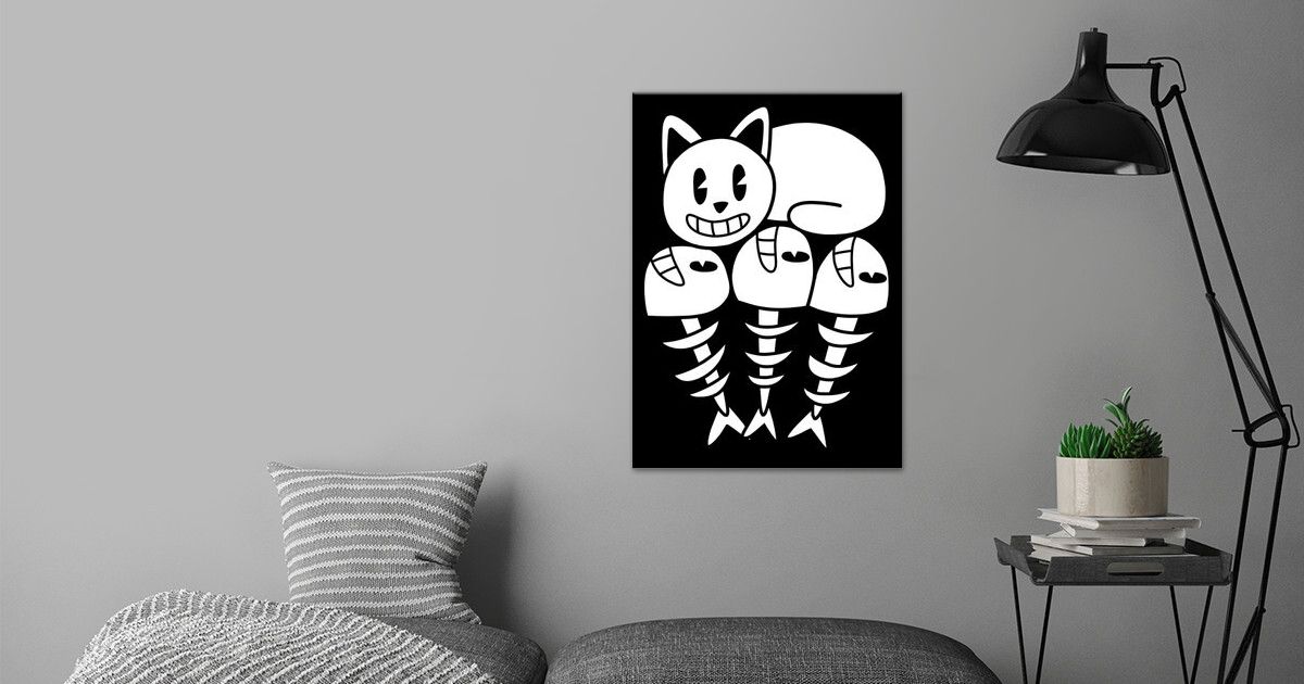 cats-fish-bones-poster-by-alexander-morales-displate