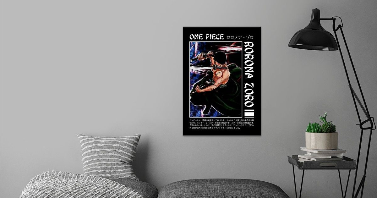 Anime Onepiece Rorona Zoro Poster By Syafia Studio Displate