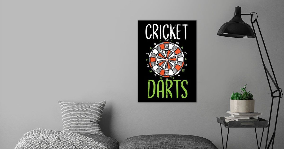 'Cricket Darts Bullseye Dar' Poster by AaronBaron Displate