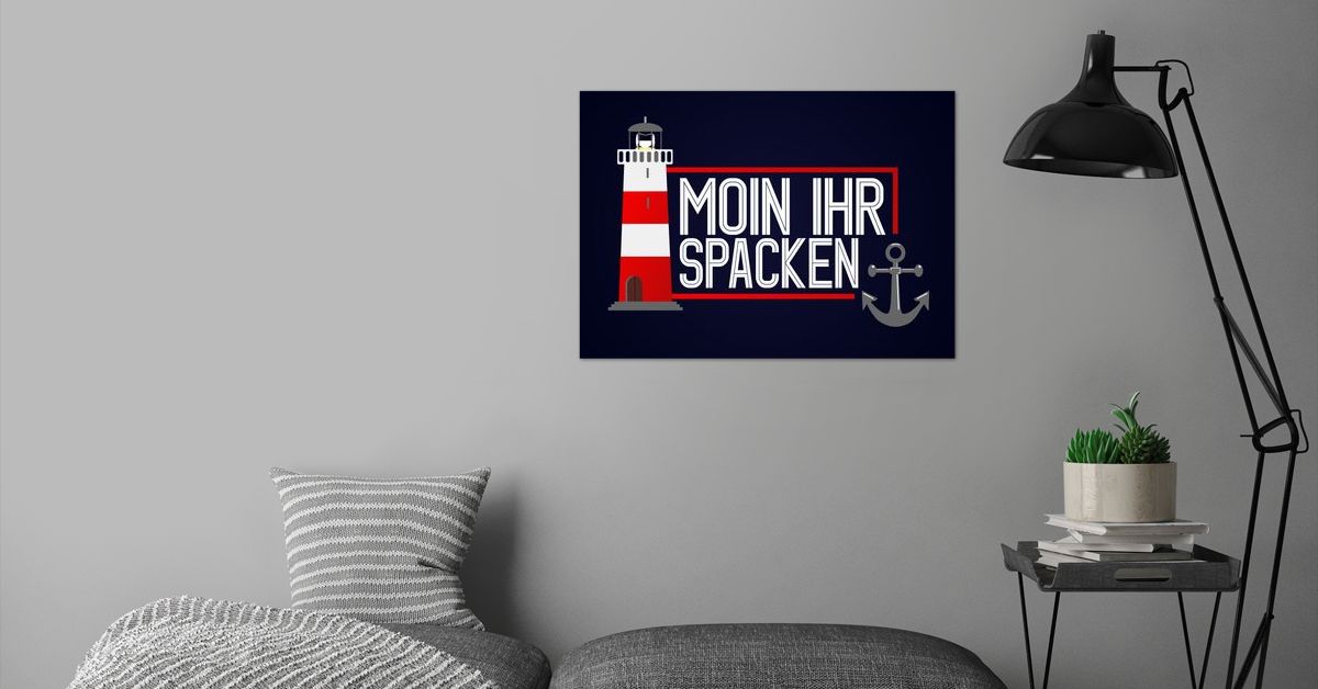 'Moin Ihr Spacken' Poster by RAWWR | Displate