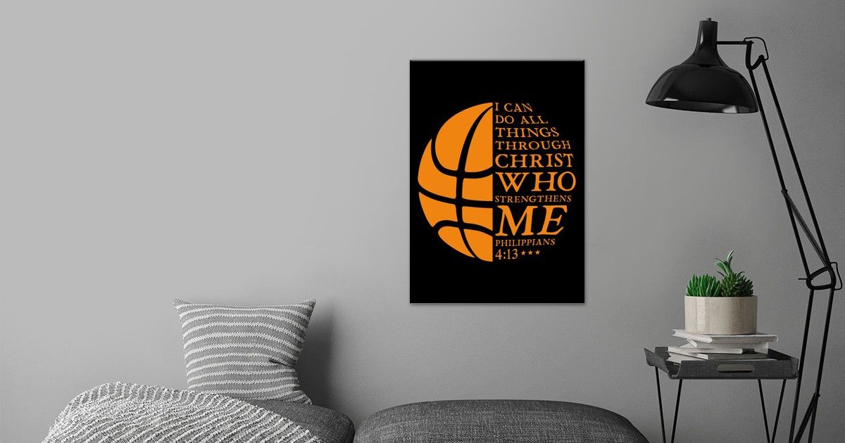 'Basketball Through Christ ' Poster by Cooldruck Displate