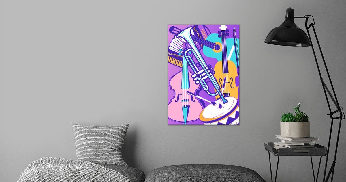 'Music Instrument Pop Art 2' Poster by Ziartz Poster Displate
