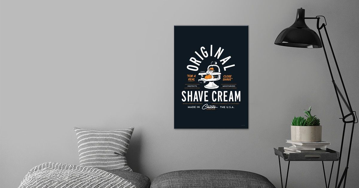 'Shave Cream' Poster by Peanuts Displate