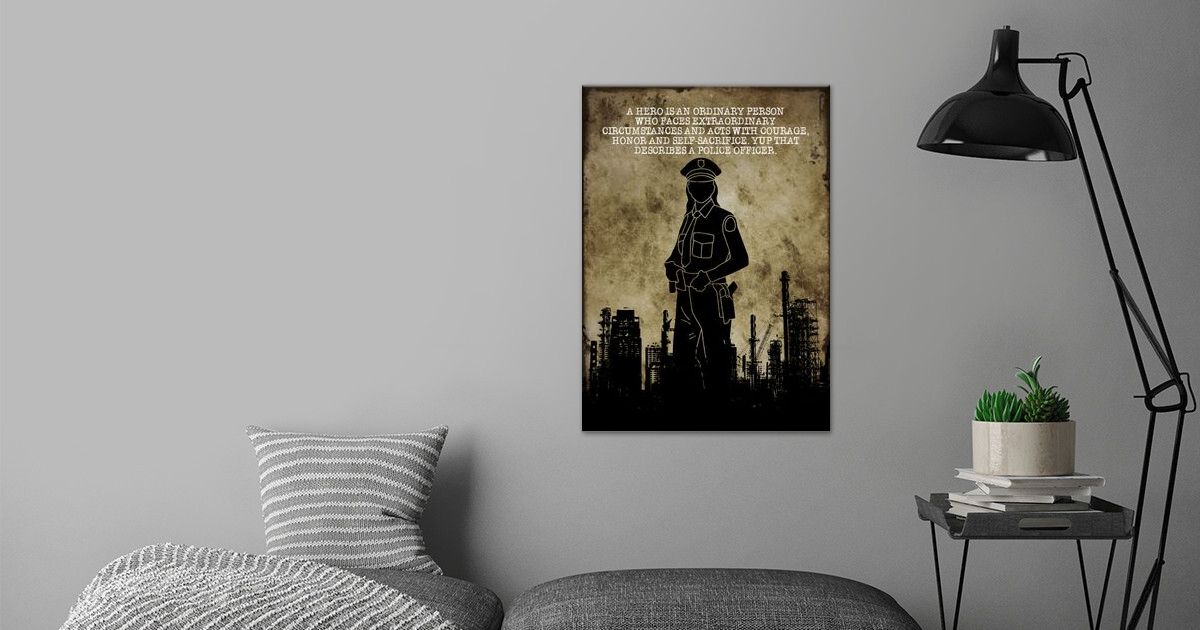 'Police Wall Art Decor' Poster by Decoratier Qwerdenker Displate