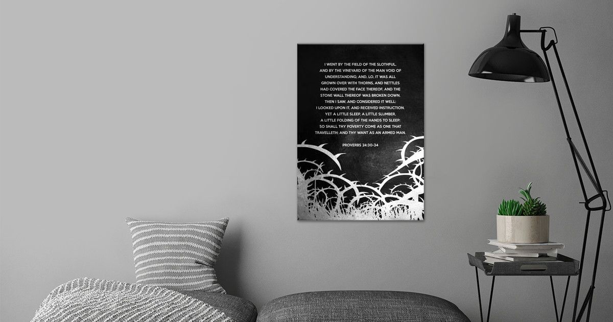  Proverbs 24 30 34 Poster By ABConcepts Displate
