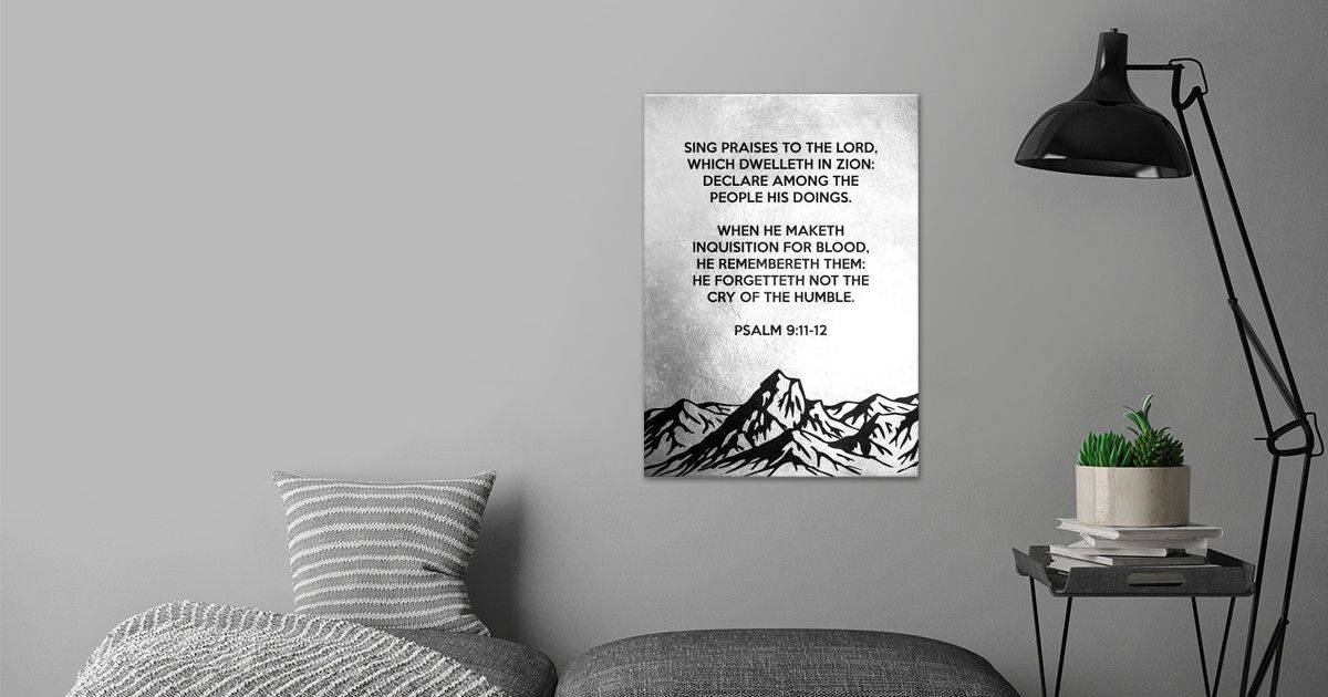 'Psalm 9 11 12' Poster by ABConcepts | Displate