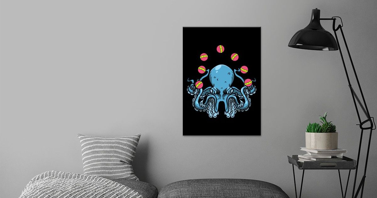 'Juggling Octopus' Poster by BobbyBubble Displate