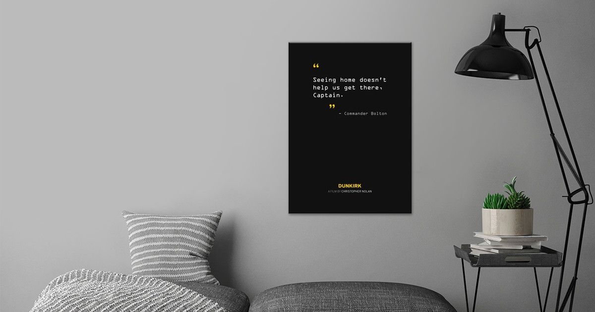 'Dunkirk Quote 5' Poster by Quoteey Displate