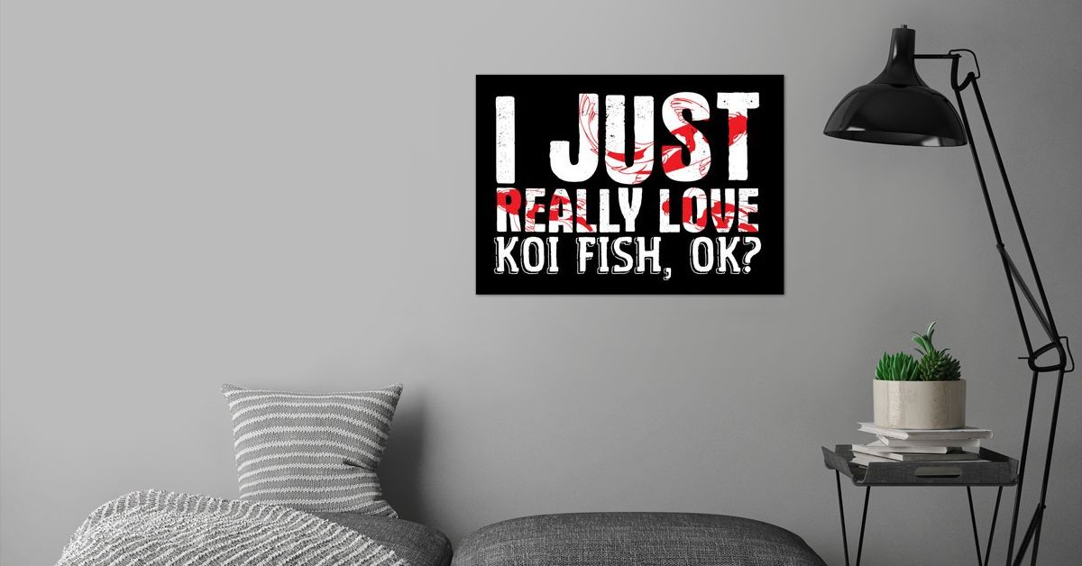 'Koi Joke Saying Kois Carp' Poster by DesignatedDesigner | Displate