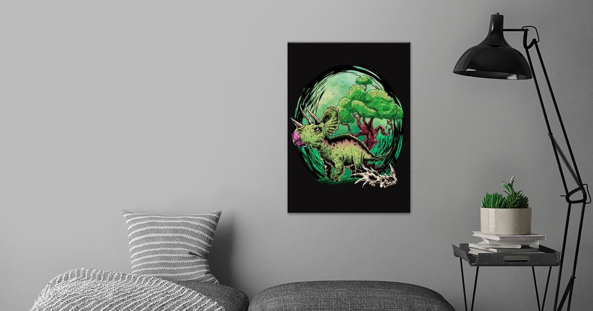 'Triceratops Dino Dinosaur' Poster by Saphira Design | Displate