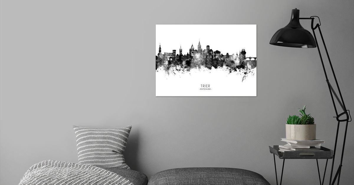 'Trier Skyline Deutschland' Poster by Michael Tompsett | Displate