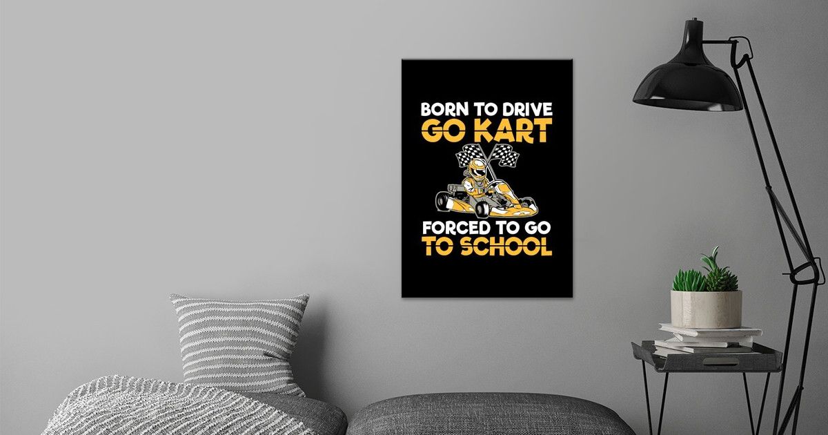 go-kart-sayings-funny-race-poster-by-tw-design-displate