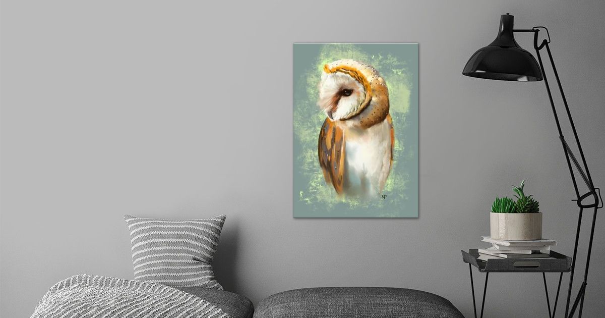 'Barn Owl' Poster by MatPriceArt | Displate