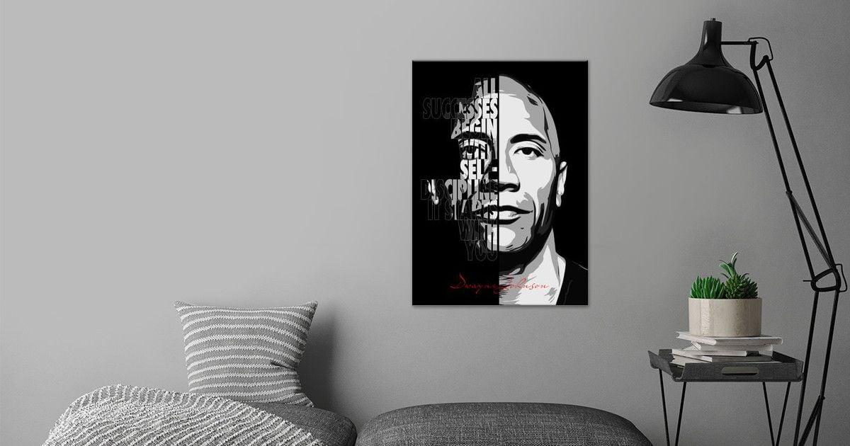 'The Rock' Poster by DesignerMind | Displate