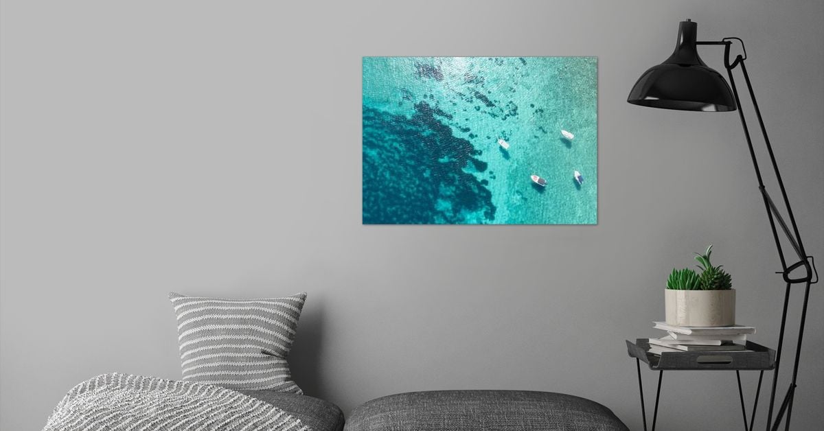 'Just turquoise' Poster by Petra Lederer | Displate