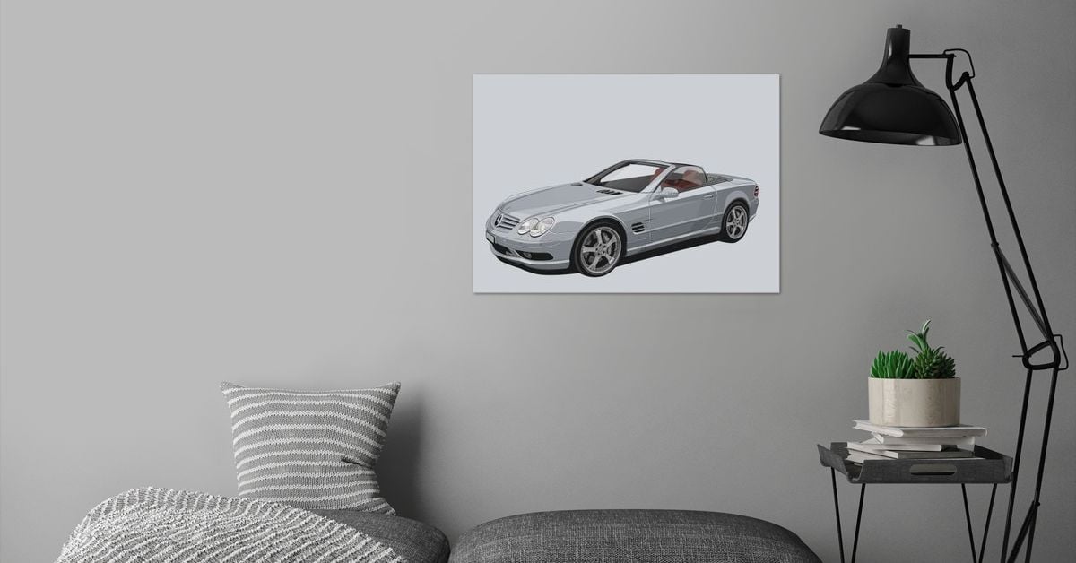 'mercedes Benz SL500' Poster by capture art | Displate