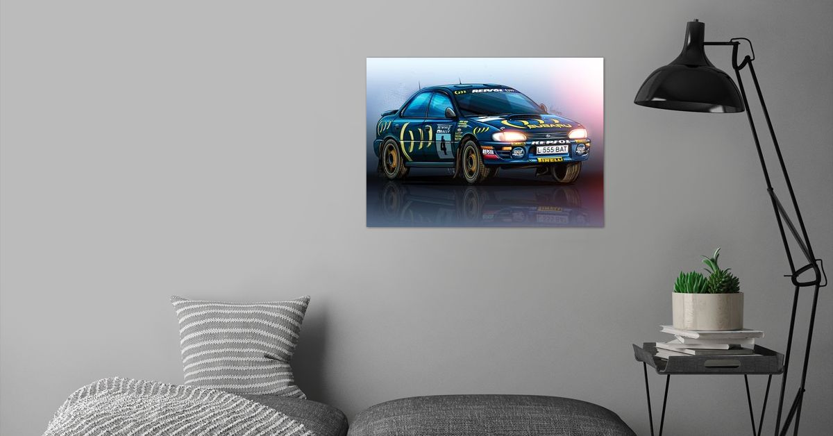 'Colin Mcrae Subaru WRC' Poster by Mário Ramos Art | Displate