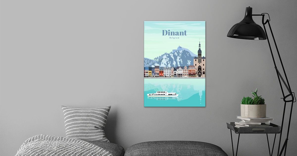 'Travel to Dinant' Poster by Studio 324 Displate
