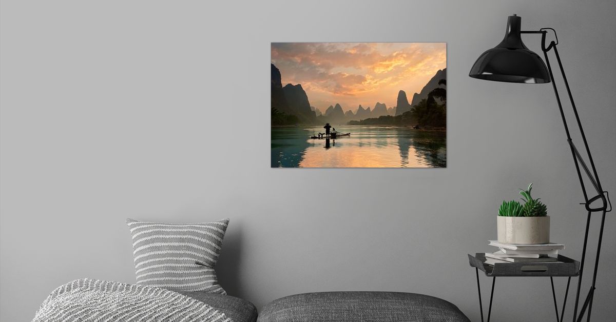 'Golden Li River' Poster by World Class Photos | Displate