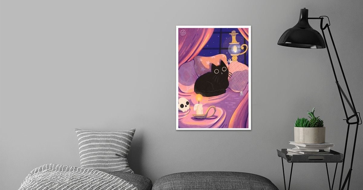 'Evening of a Black Cat' Poster by LaGriffedeMaho | Displate