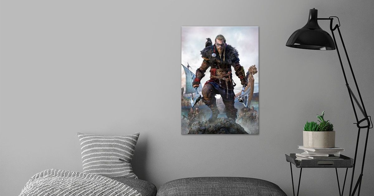Displate Édition Limitée 'Eivor Rising' - Ubisoft - Poster Métal Collector NEUF Sous Blister