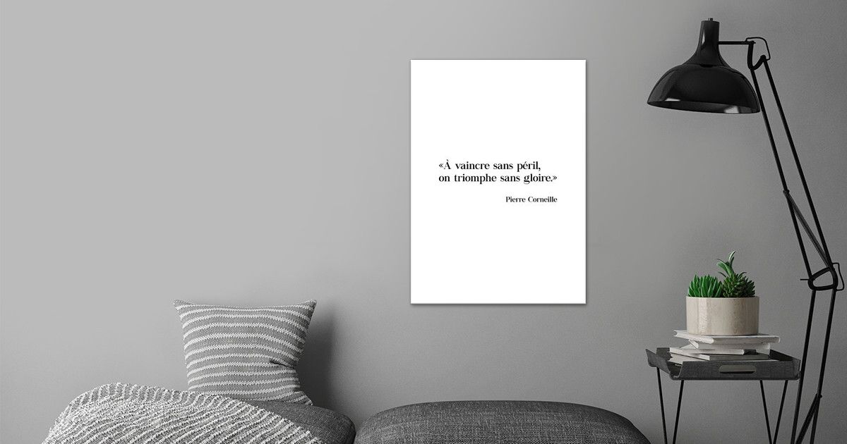 Simple Citation Poster By Thomas Billaudeau Displate