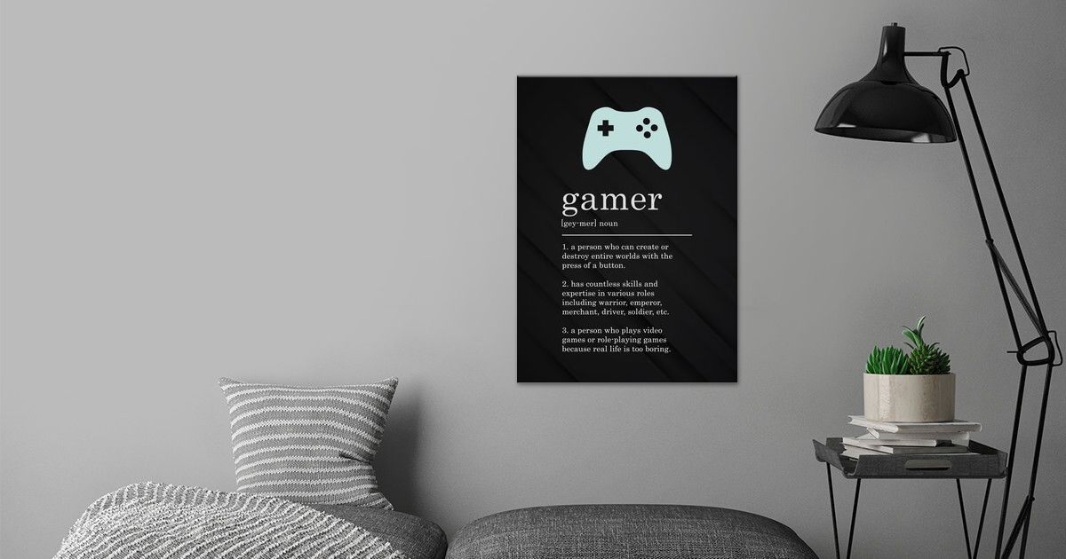 Funny Gamer Definition Poster By 84PixelDesign Displate funny-gamer-definition-poster-by-84pixeldesign-displate