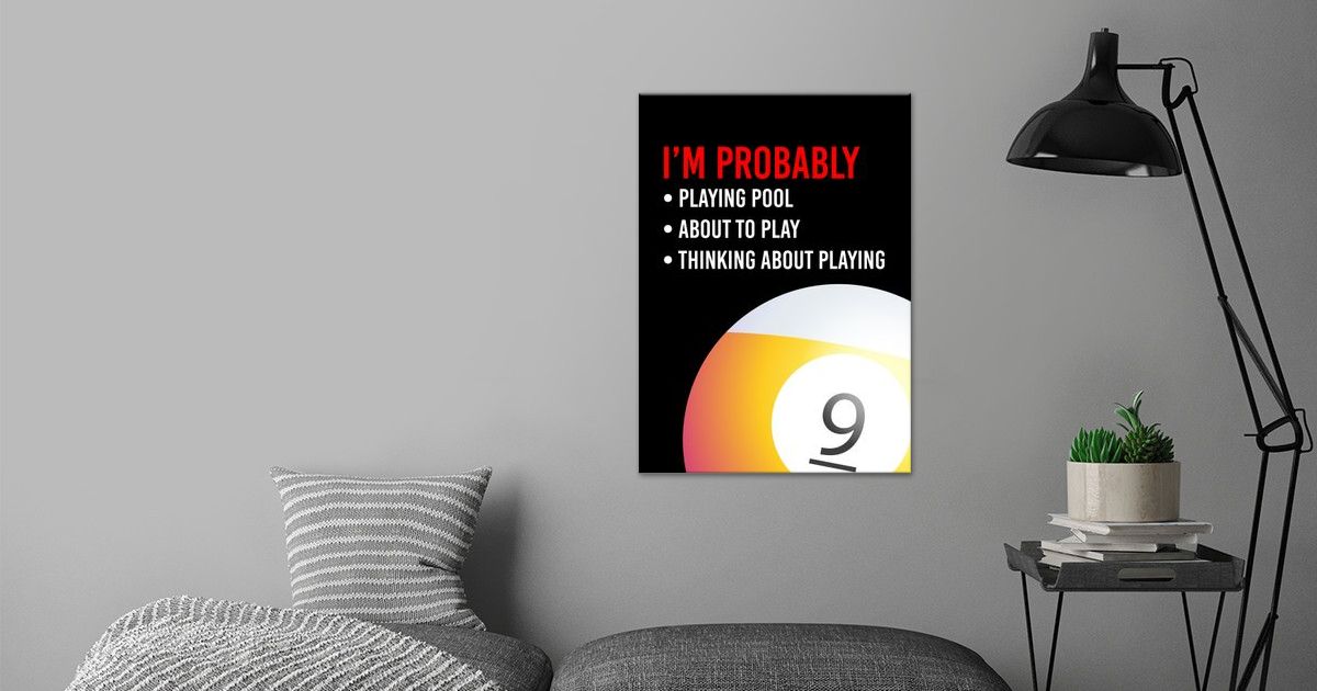  Pool Billiard Wall Decor Poster By Decoratier Qwerdenker Displate