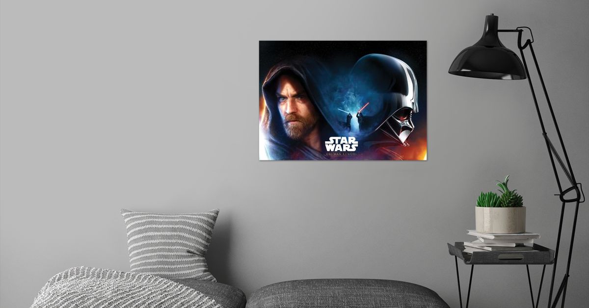 'Obi-Wan Kenobi with logo' Poster by Star Wars | Displate