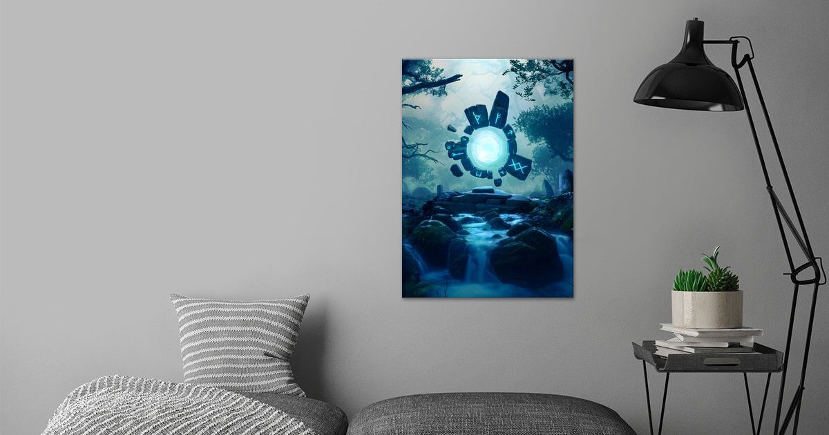 'Forest Runes' Poster by Benny Productions | Displate
