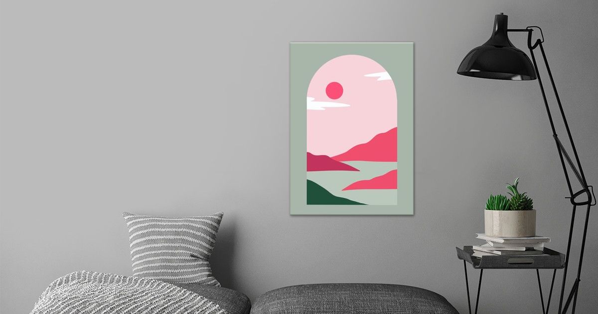 'Landscape Aesthetic 222' Poster by Low Poly Displate