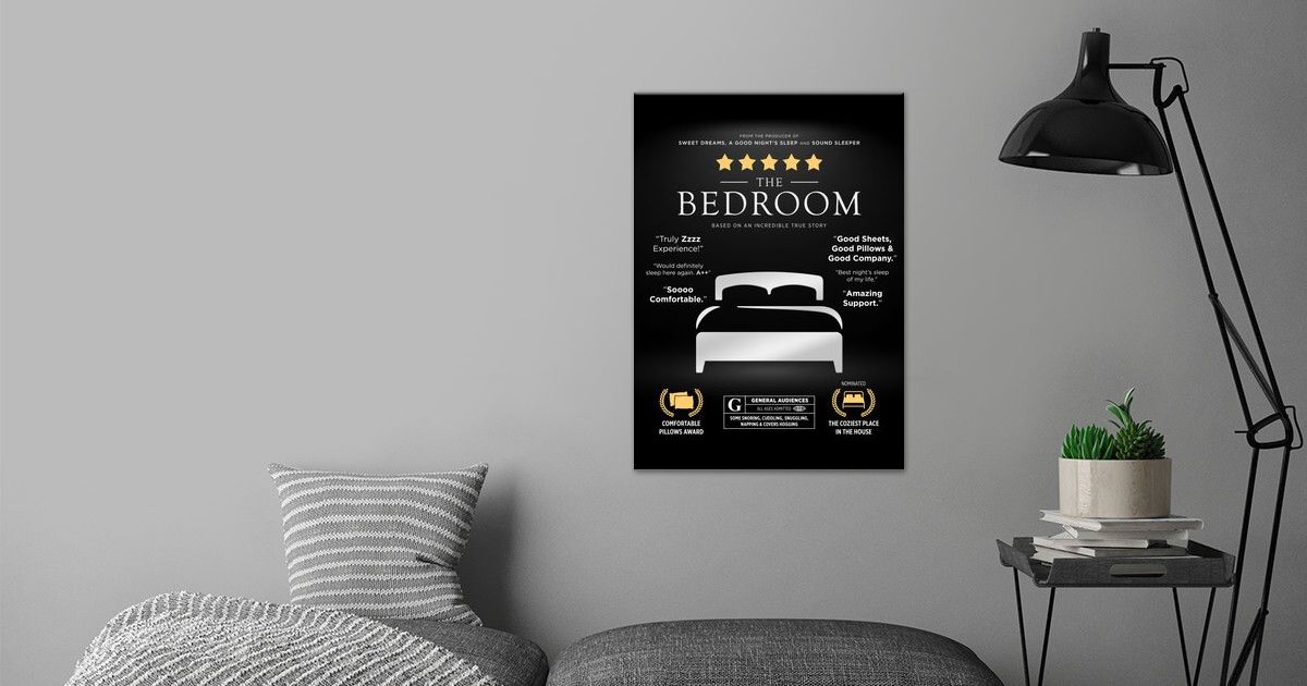 'The Bedroom Movie Poster' Poster by 84PixelDesign Displate