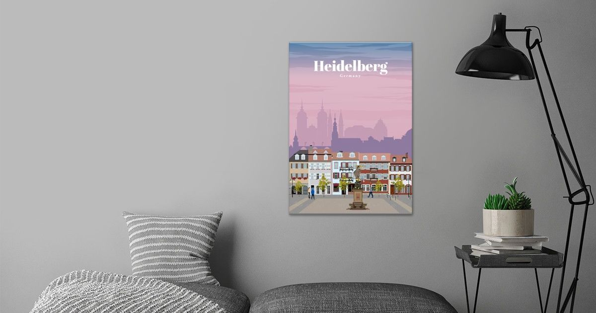 'Travel to Heidelberg' Poster by Studio 324 | Displate