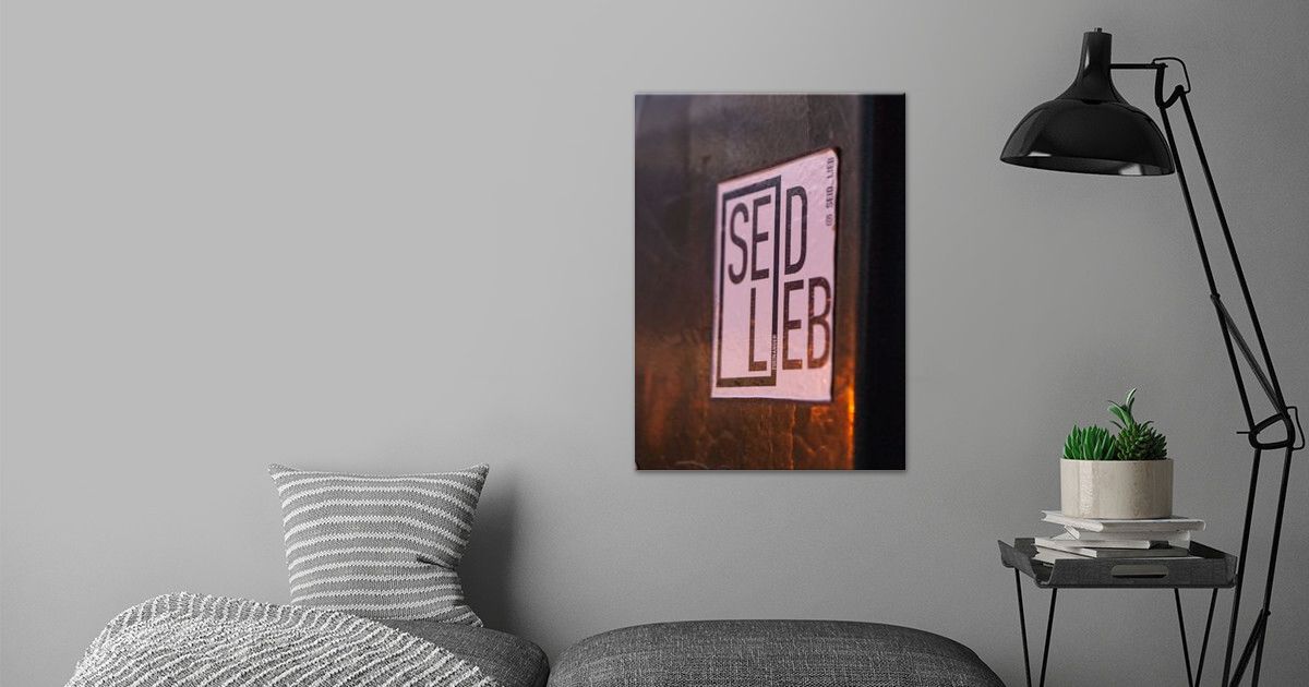 'Seid lieb zueinander' Poster by Jascha Displate