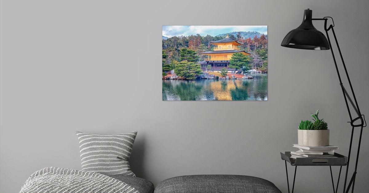 'Kyoto Temple' Poster by Mango Art | Displate