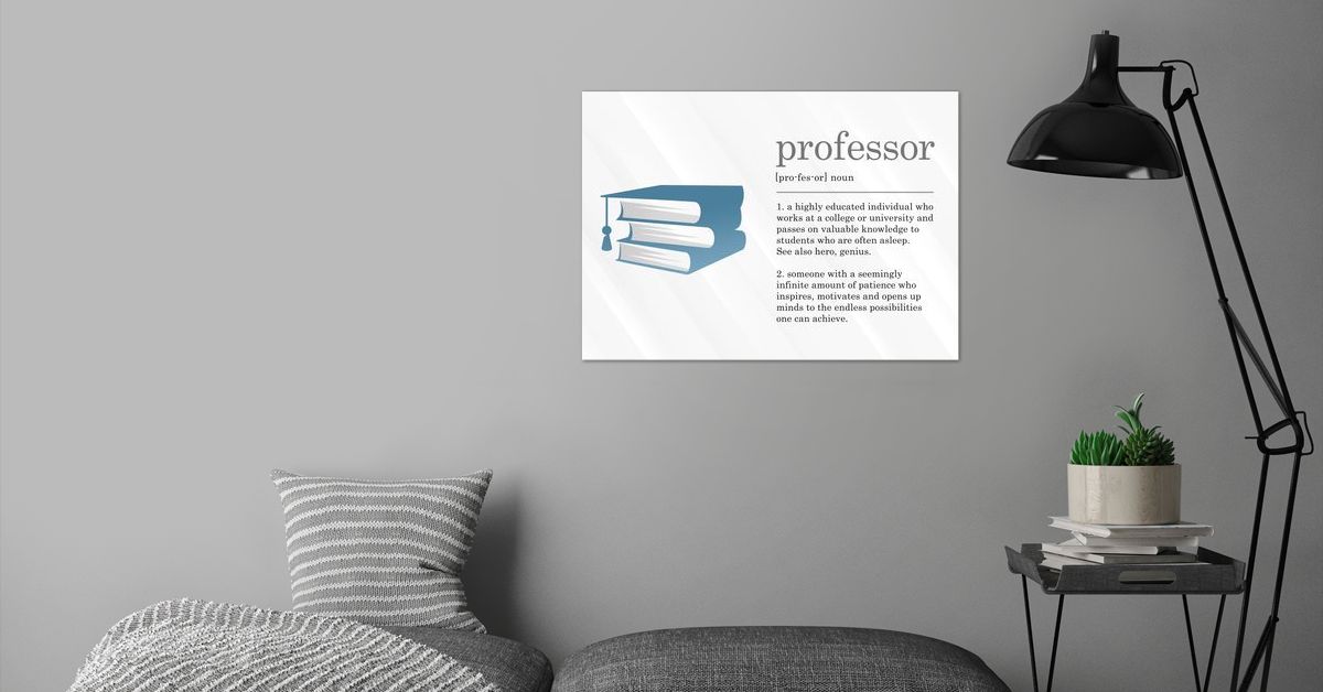  Funny Professor Definition Poster By 84PixelDesign Displate