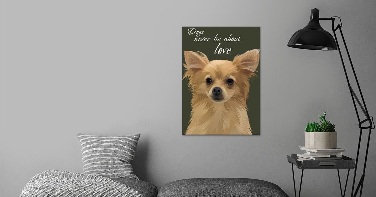 'Dog Lover' Poster by Yudeb Dzabyart Displate