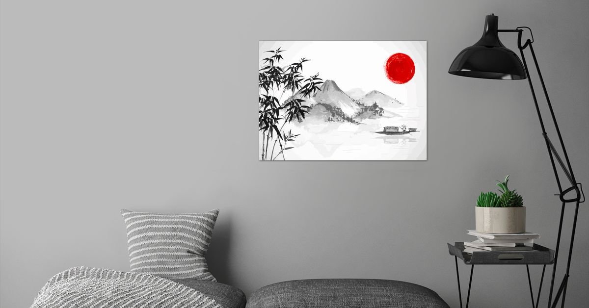 'China landscape' Poster by Chisato Nishikigi | Displate