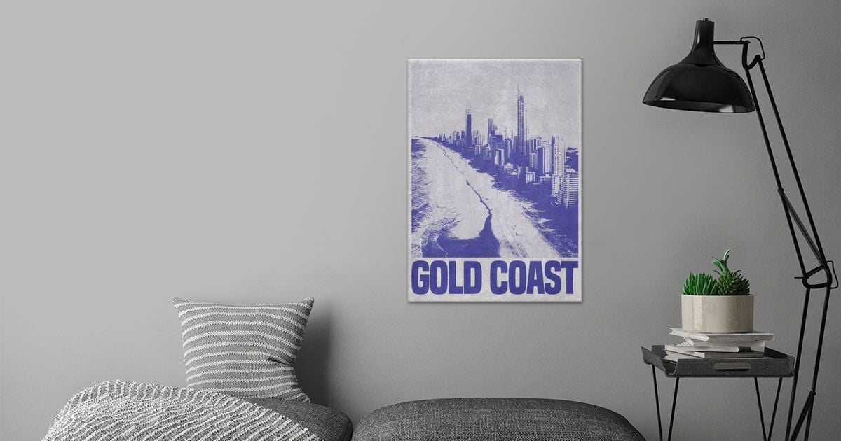 'Gold Coast' Poster by denvector Displate