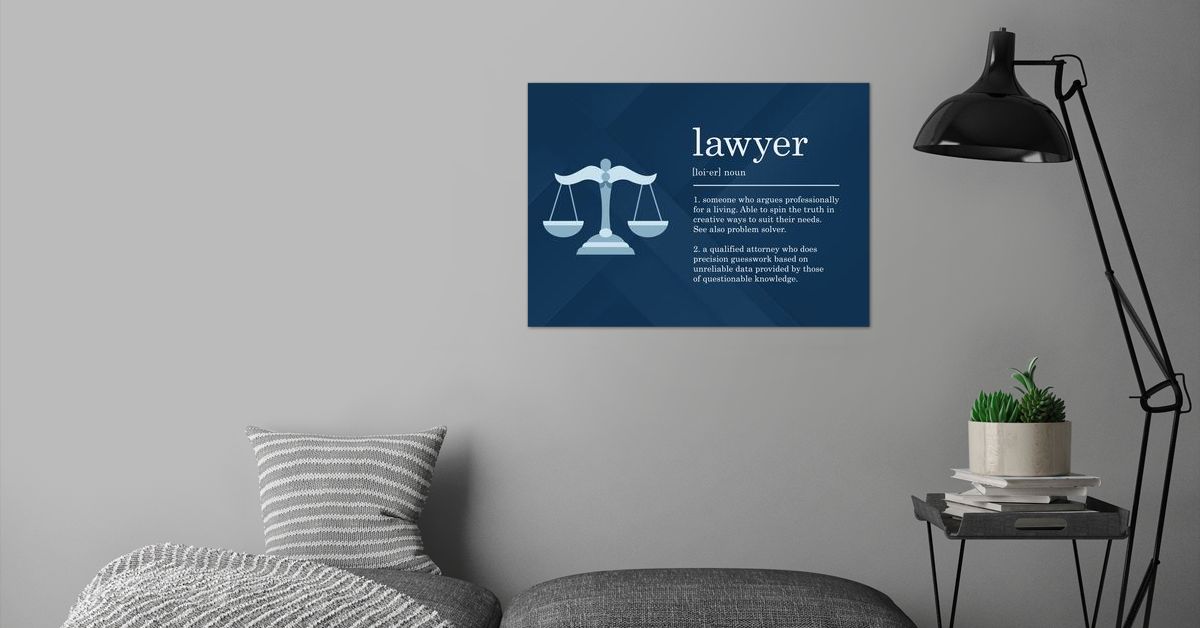 funny-lawyer-definition-poster-by-84pixeldesign-displate