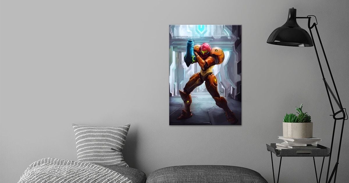 'Metroid Samus' Poster by 아담 | Displate