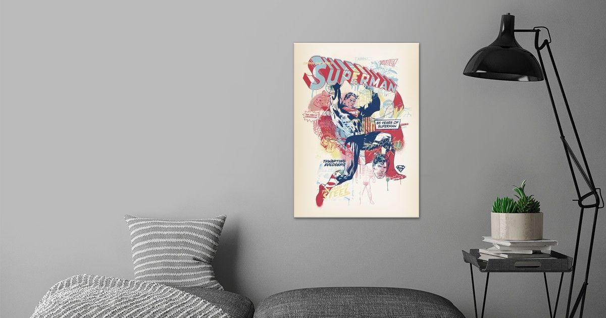 'Superman 85th Anniversary' Poster by DC Comics | Displate