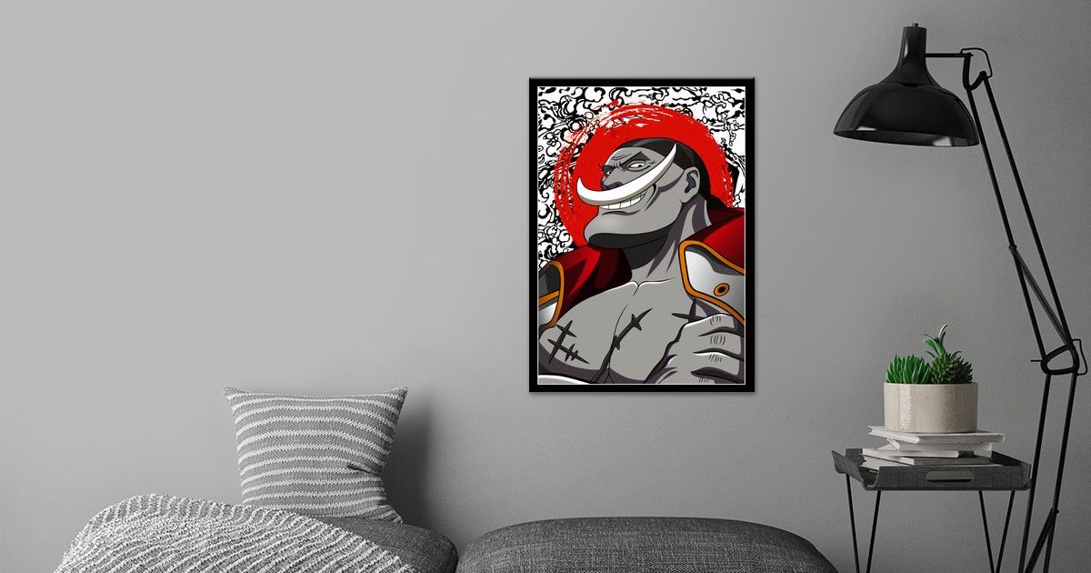  Oyaji One Piece Poster By Black And White Displate