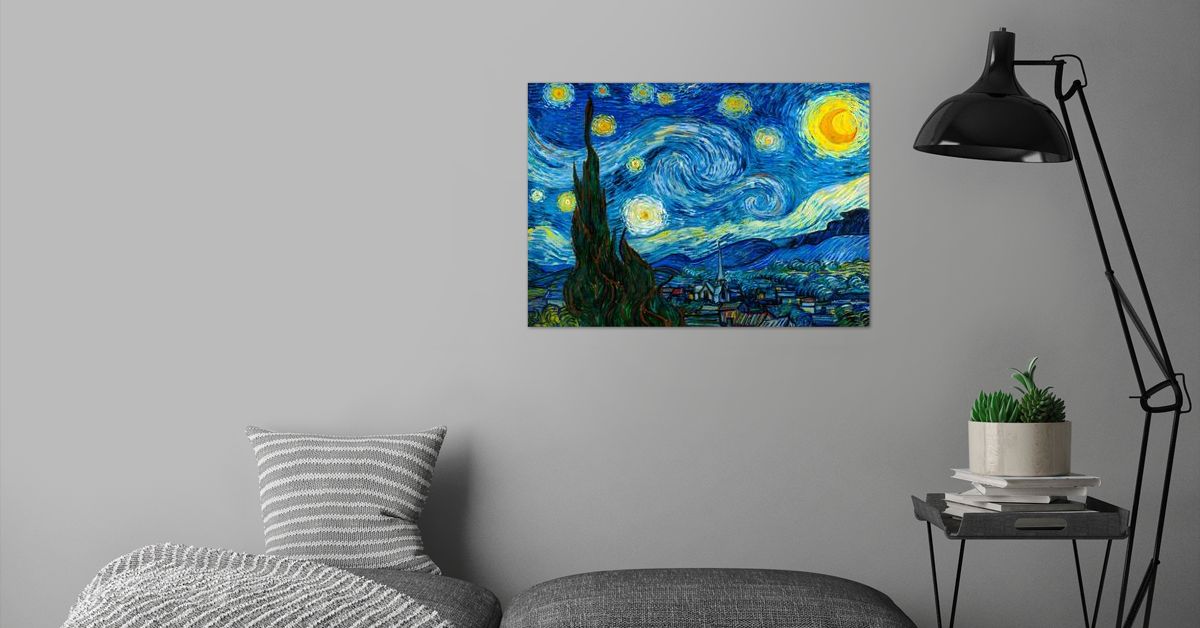'Van Gogh Starry Night' Poster by Vintage Painting | Displate