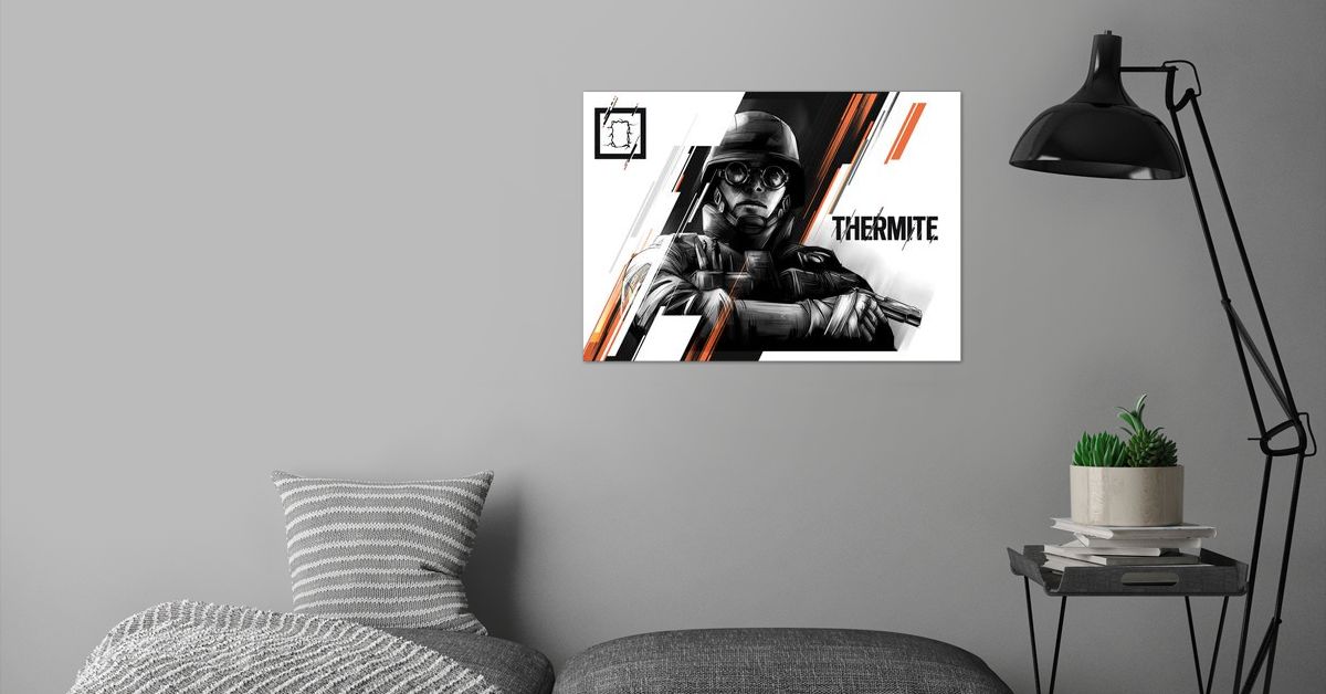  thermite poster by rainbow six siege displate
