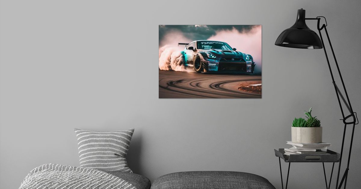 'Drift car ' Poster by GRAPHICMYSTICAL displate | Displate